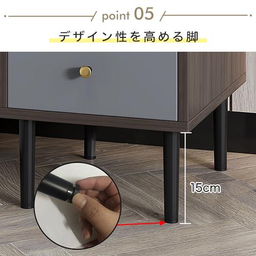 ナイトテーブル サイドテーブル ベッドサイド ソファサイド キャビネット 引き出し 収納付き リビング 幅25-50cm |  | 09