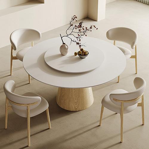 ダイニングテーブル　丸テーブル 木製丸型ダイニングテーブル 木製ダイニングテーブル 木製テーブル ZX