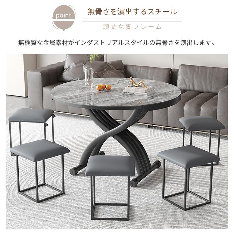 リ*サ様 【美品】昇降式テーブル/ストーングレー 昇降式テーブル 『Lyfka リフカ』 無段階 高さ調整可能/使い勝手