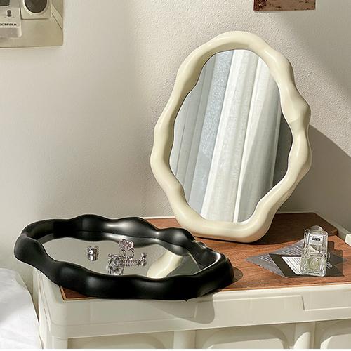 10%OFF期間限定★卓上ミラー スタンドミラー ウェーブミラー スタンド鏡 おしゃれ 化粧鏡 鏡 高級感 一人暮らし 立て掛け メイク鏡 ミラー 卓上鏡 メイク |  | 07