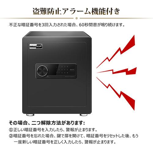 期間限定セール★金庫 家庭用 おしゃれ 盗難防止 保管庫 小型 防犯金庫 電子ロック 暗証番号 店舗用 中型 防犯対策 アンカーボルト付き 31×20×20cm |  | 07