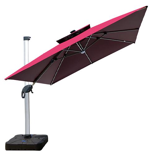 8%OFFクーポン☆ガーデンパラソル 幅250/300cm 大型 角度調整