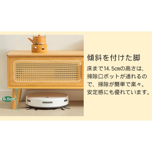 テレビボード　竹素材 ローボード テレビ台 竹製 幅100-160cm ナチュラル 高級感