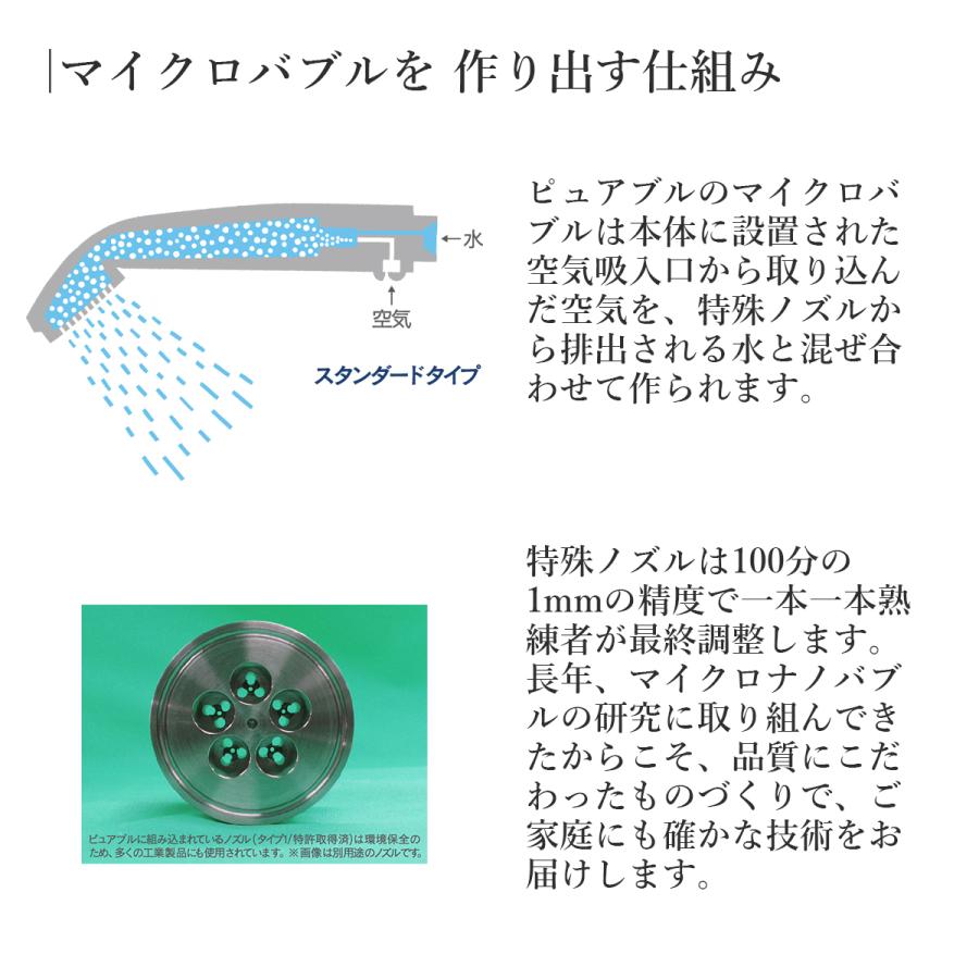 公式 シャワーヘッド マイクロバブル 節水 日本製 ピュアブル2 メタル