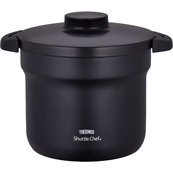 シャトルシェフ サーモス 真空保温調理器 4.3L 4~6人用 ブラック 調理