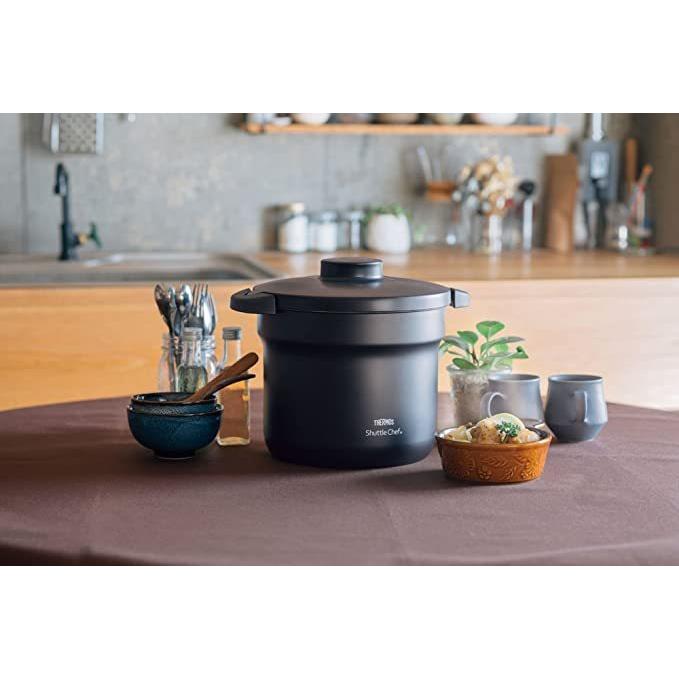サーモス　シャトルシェフ保温調理鍋4.3L　ブラック KBJ-4500BK サーモス(THERMOS) サーモス シャトルシェフ 4.3L ブラック KBJ-4500