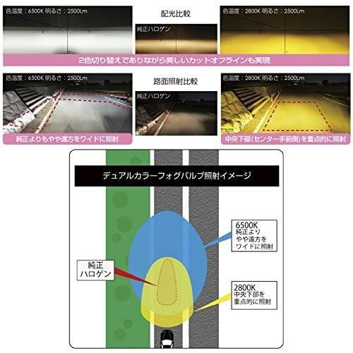 IPF フォグランプ LED H8 H11 H16 バルブ 2色切替 50DFLB 日本製 用品