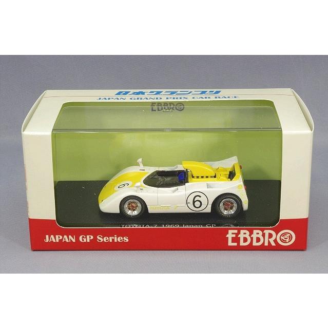 ミニカー/完成品 エブロ 1/43 トヨタ 7 1969 日本グランプリ #6 蟹江