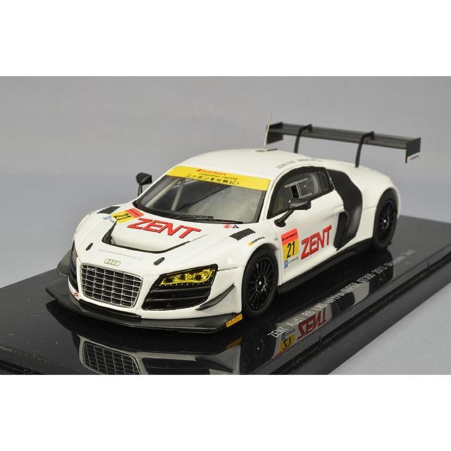 ミニカー/完成品 エブロ 1/43 ZENT アウディ R8 LMS ウルトラ 2013 スーパーGT300 岡山 テスト #21 ホワイト レジン製 | 