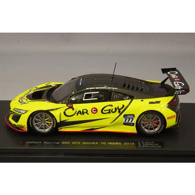ミニカー/完成品 エブロ 1/43 カーガイレーシング NSX GT3 鈴鹿10時間