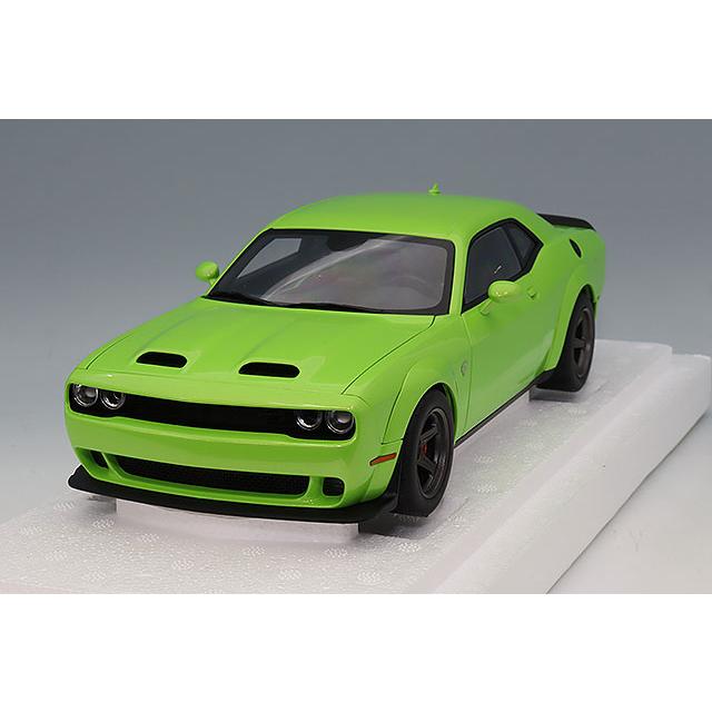 オートアート コンポジット 1/18 ダッジ チャレンジャー SRT スーパー ストック 2023 メタリックライムグリーン (SUBLIME) | 