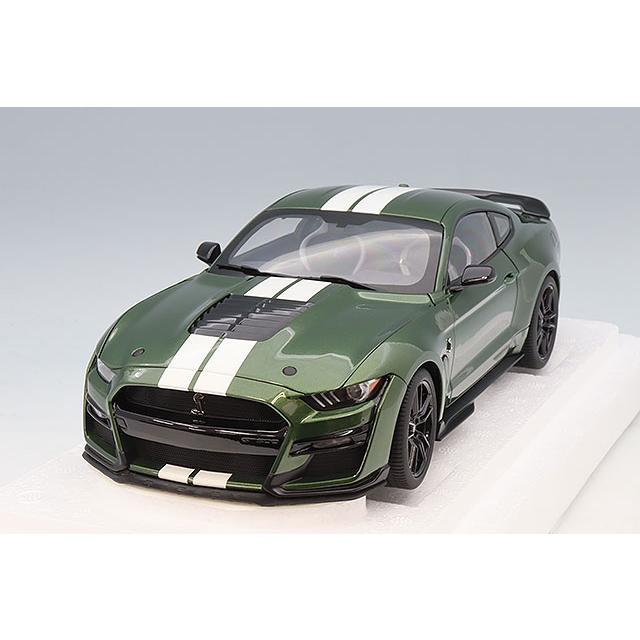 オートアート コンポジット 1/18 フォード マスタング シェルビー GT500 グリーン/ホワイトストライプ | 