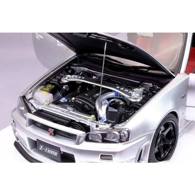 オートアート コンポジット 1/18 ニスモ R34 GT-R Z-tune シルバー