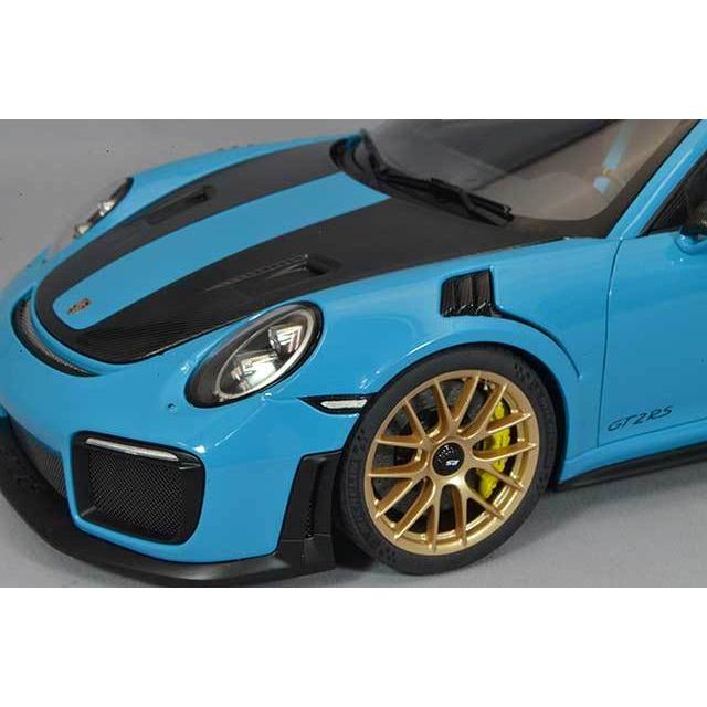 全国で中古品 ミニカー/完成品 オートアート コンポジット 1/18 ポルシェ 911 991.2 GT2 RS ヴァイザッハ パッケージ ブルー/カーボンブラック