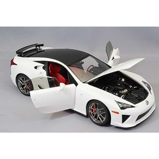 ミニカー/完成品 オートアート コンポジット 1/18 レクサス LFA ホワイテストホワイト ブラックカーボン｜kidbox｜04