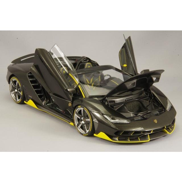 オートアート コンポジット 1/18 ランボルギーニ チェンテナリオ ロードスター カーボンブラック/イエローアクセント オートアート コンポジット 1/18 ランボルギーニ チェンテナリオ ロードスター カーボンブラック/イエローアクセント