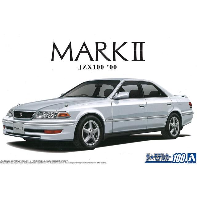 1/24 アオシマ マークII マーク2 完成品 アオシマ プラモデル ザ・モデルカー No.100 1/24 トヨタ JZX100