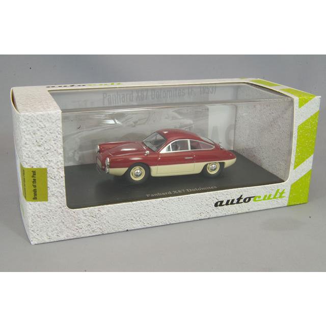 ミニカー/完成品 AUTOCULT 1/43 パナール X87 ドロミテ 1953 レッド