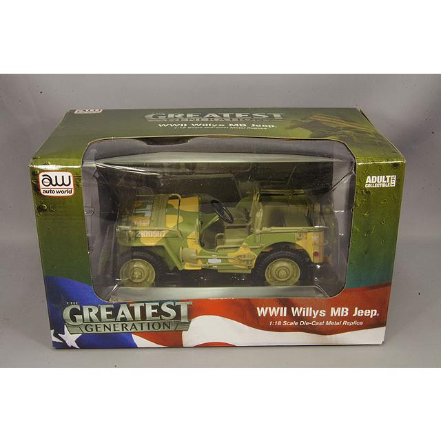 ミニカー/完成品 オートワールド 1/18 1941 ジープ ウィリス アメリカ