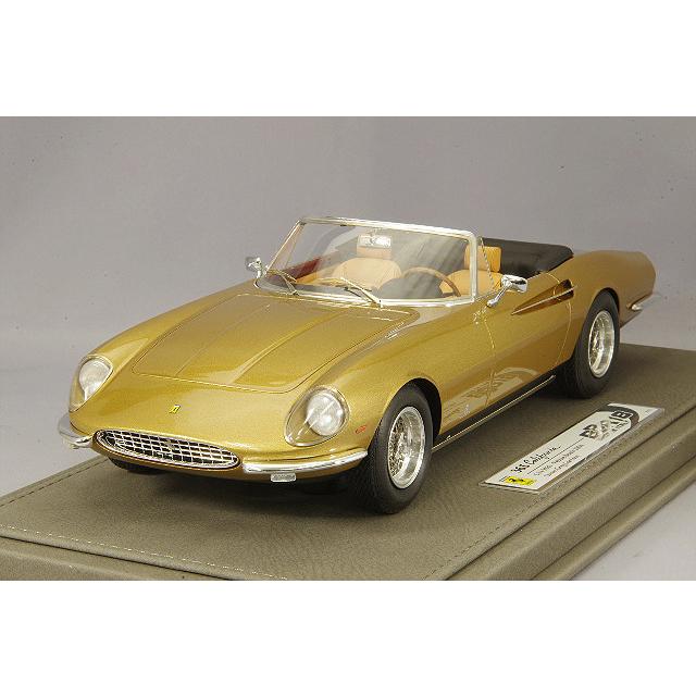 ミニカー/為し終える品 BBR 1/18 フェラーリ 365 黄金州 シャーシNo.9631 メタリックゴールド ミニカー-ゲーム、おもちゃ-模型、プラモデル