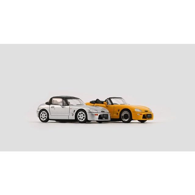 ミニカー/完成品 BM CREATIONS 1/64 スズキ カプチーノ イエロー
