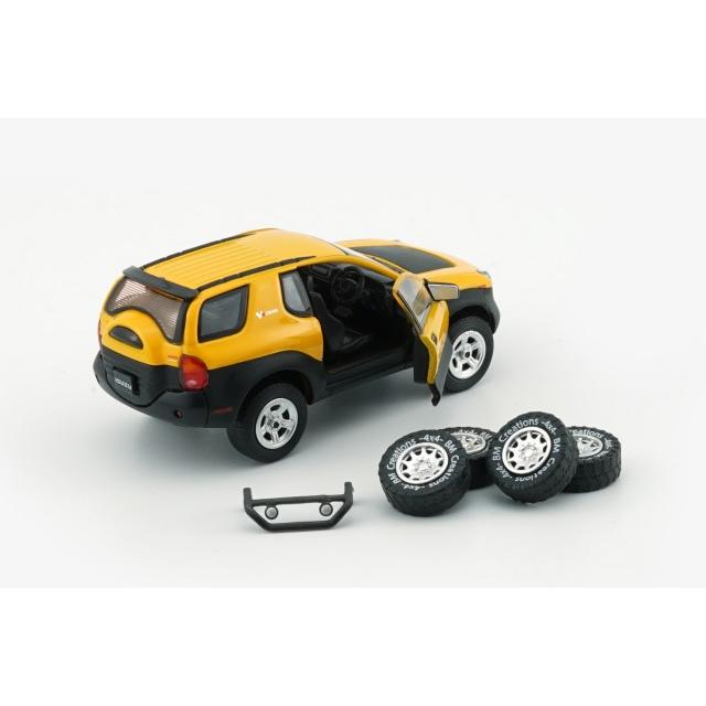 ミニ四駆 いすゞビークロスイエロー BM CREATIONS 1/64 いすゞ ビークロス 1997-2001 イエロー (右ハンドル