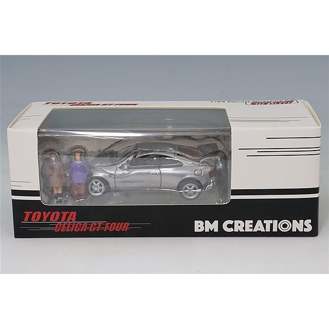 BM CREATIONS 1/64 トヨタ セリカ GT- 4 フィギュア付 シルバー 右
