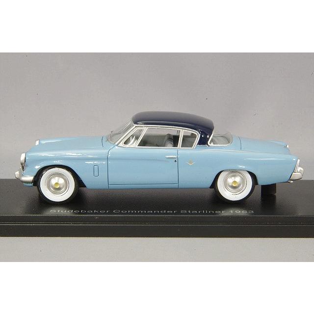 ミニカー/完成品 BoS Models 1/43 スチュードベーカー コマンダー スターライナー 1953 ライトブルー/ダークブルーの画像