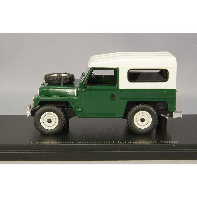 ミニカー/完成品 BoS Models 1/43 ランド ローバー シリーズ III ライトウエイト 1982 右ハンドル マットダークグリーン/ホワイトの画像