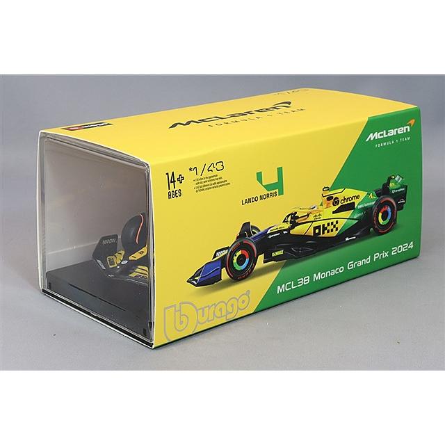 ブラゴ 1/43 マクラーレン F1チーム MCL38 2024 F1 モナコGP セナ