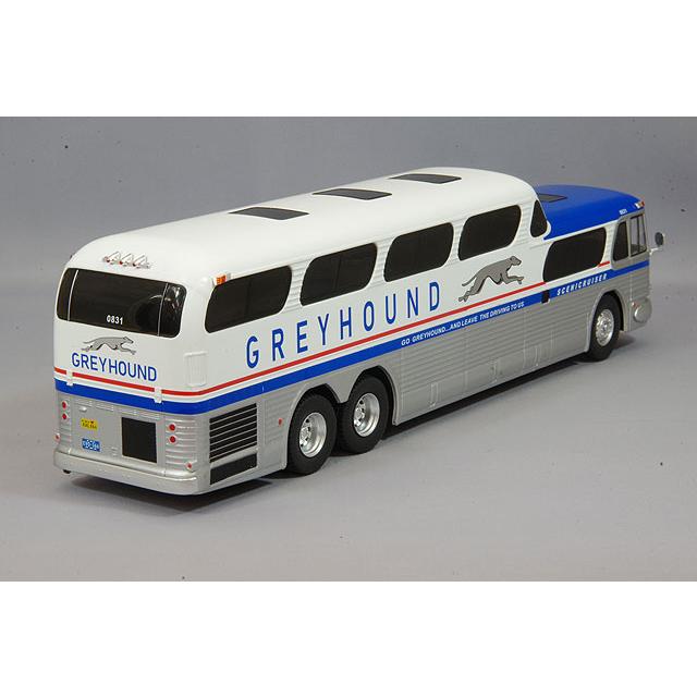 イクソ 1/43 グレイハウンド シーニクルーザー 1956 ホワイト/シルバー