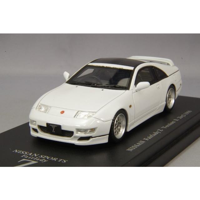 ミニカー/完成品 CAM@ 1/43 日産 フェアレディ Z Z32 Version R 2by2 パールホワイト/メッシュホイール｜kidbox