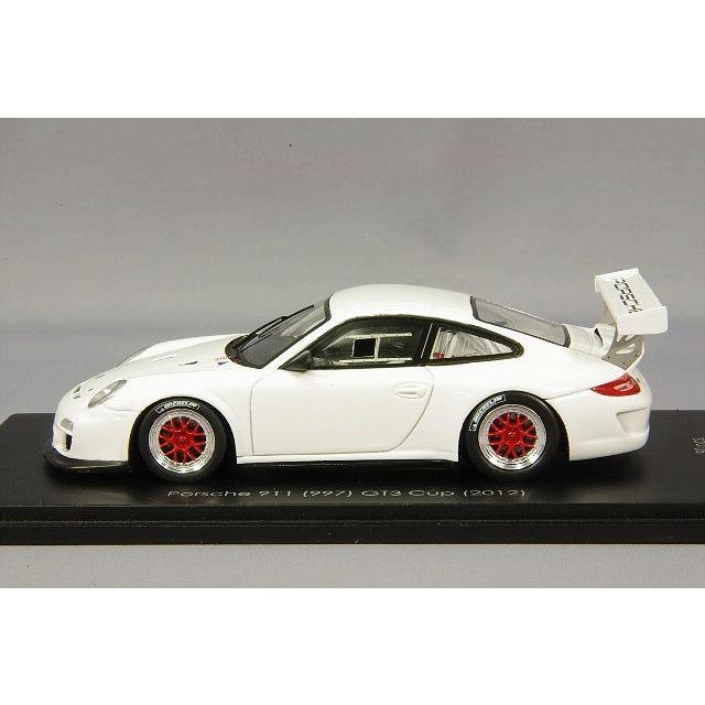 ミニカー/完成品 カーティマ特注 スパーク 1/43 ポルシェ 911 997II GT3 CUP 2012 ジャパンエディション ホワイト/レッドリム｜kidbox｜02