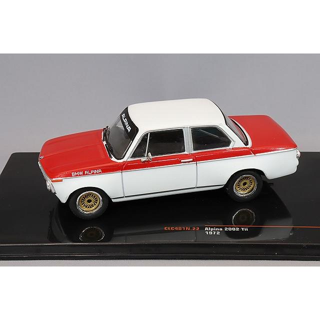 イクソ 1/43 アルピナ 2002 Tii 1972 ホワイト/レッド : キッド