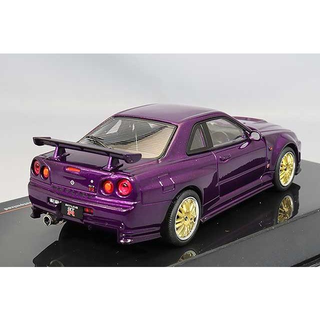 イクソ 1/43 日産 スカイライン GT-R R34 2002 メタリックパープル