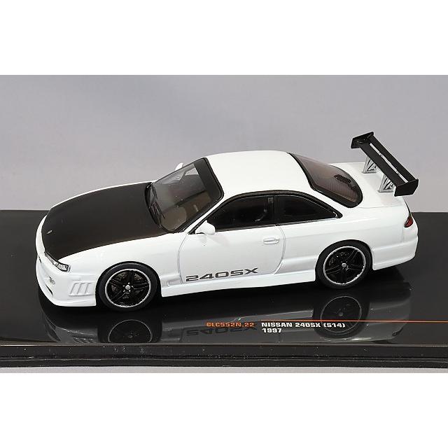 イクソ 1/43 日産 240SX 1997 ホワイト 左ハンドル : キッドボックス