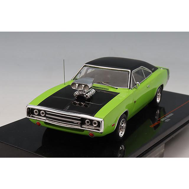 イクソ 1/43 ダッジ チャージャー 1970 グリーン/ブラック : キッド