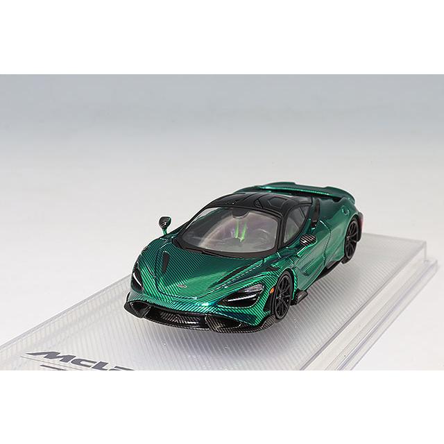 CMモデル 1/64 マクラーレン 765LT クロームグリーン/フルカーボン