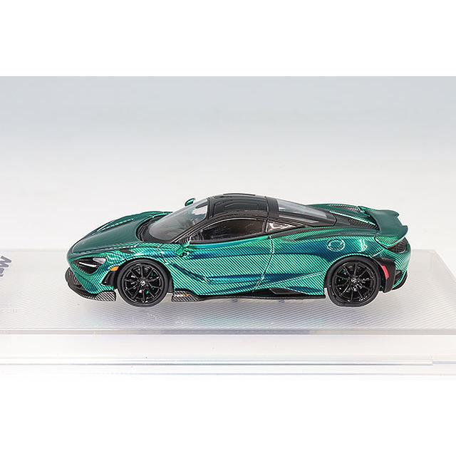 CMモデル 1/64 マクラーレン 765LT クロームグリーン/フルカーボン
