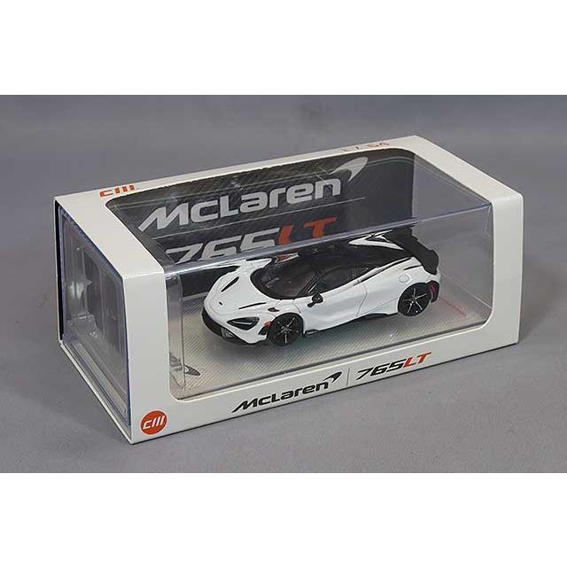 CMモデル 1/64 マクラーレン 765LT ホワイト/カーボンフード : キッド