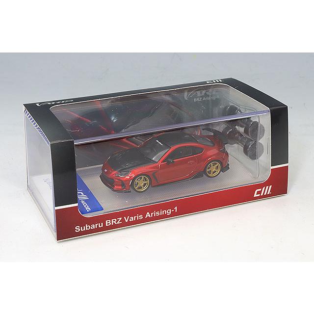 CMモデル 1/64 スバル BRZ バリス ワイドボディ メタリックレッド