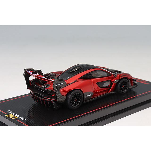 CMモデル 1/64 マクラーレン セナ GTR メタリックレッド : キッド