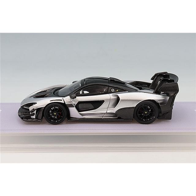 CMモデル 1/64 マクラーレン セナ GTR メタリックシルバーグレー