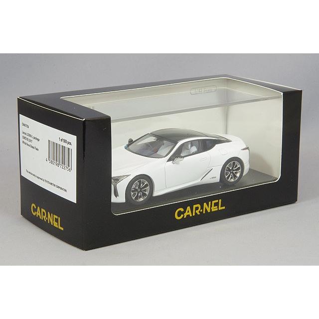 ミニカー/完成品 カーネル 1/43 レクサス LC500h Lパッケージ GWZ100 2017 ホワイトノヴァグラスフレーク｜kidbox｜04