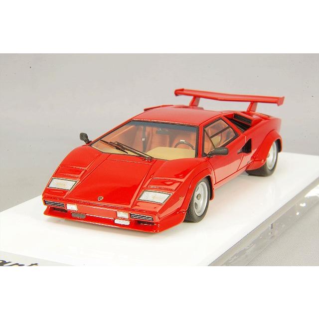 ミニカー/完成品 アイドロン 1/43 ランボルギーニ カウンタック LP400S 1980 リアウィング付 レッド/タバコインテリア