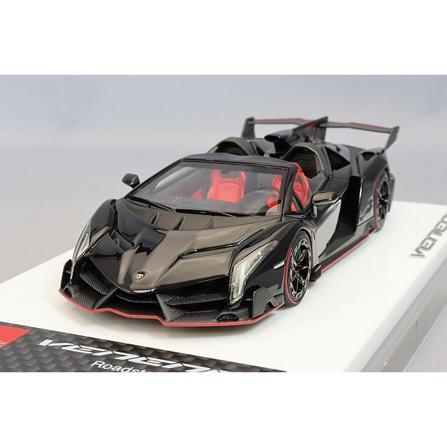 1/43 ミニカー 京商ランボルギーニヴェネーノロードスターブラック ミニカー/完成品 アイドロン 1/43 ランボルギーニ ヴェネーノ
