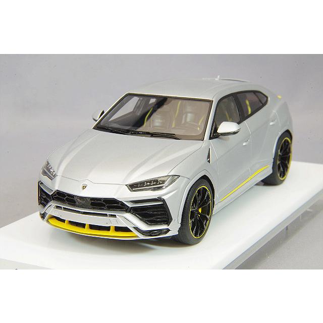 ミニカー/完成品 アイドロン 1/43 ランボルギーニ ウルス グラファイトカプセル 2020 グリジオニンバス マットシルバー/イエローアクセント