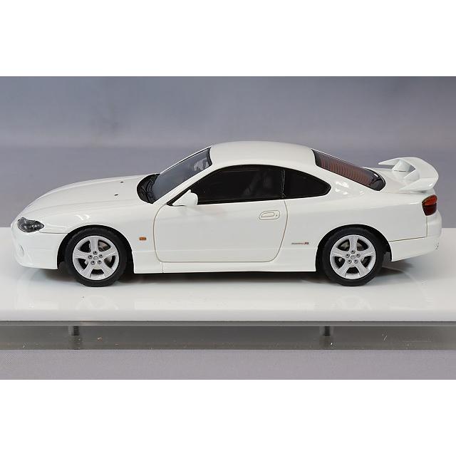 ミニカー/完成品 アイドロン 1/43 日産 シルビア S15 スペックR エアロ 1999 パールホワイト｜kidbox｜02