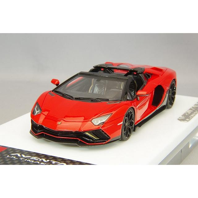 ミニカー/完成品 アイドロン 1/43 ランボルギーニ アヴェンタドール LP780-4 ウルティメ ロードスター 2021 ロッソマーズ/ブラックアクセント