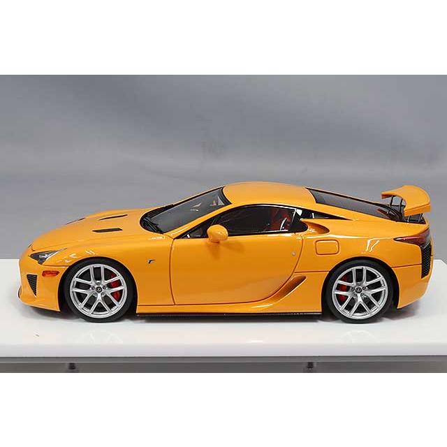アイドロン 1/43 レクサス LFA 2010 リアウィングアップ オレンジ